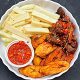 Fried yam and plantain yam